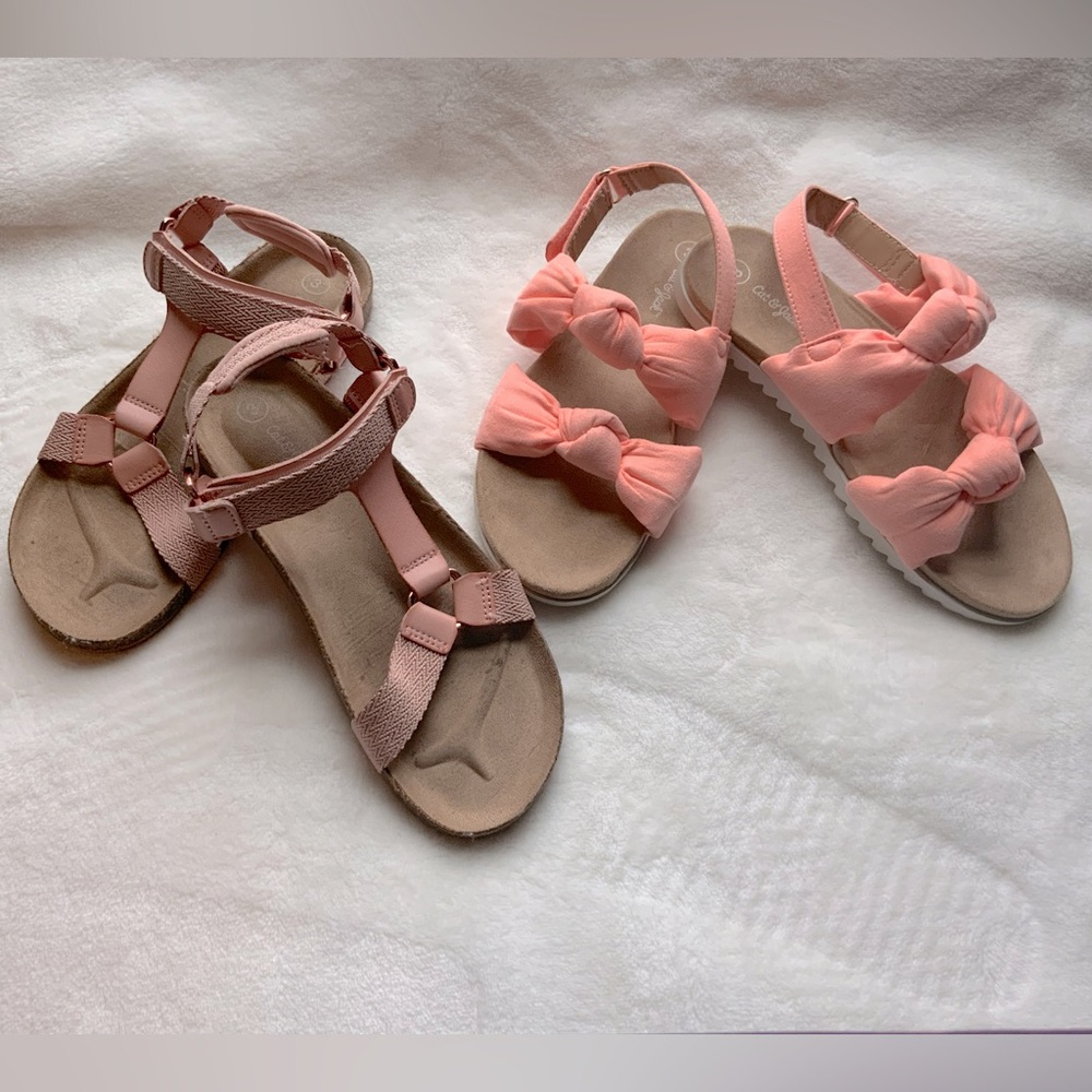 Cat and Jack girls pair of sandals
